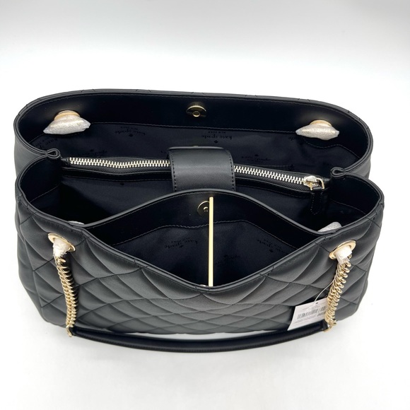 Kate Spade Large Carey Quilted Leather Tote Bag - Picture 7 of 10